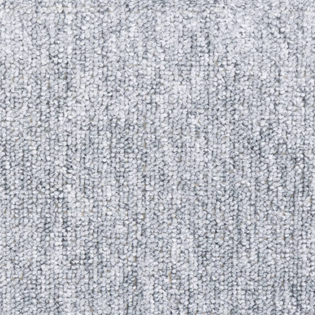 Laiptų kilimėliai, 10 vnt., 65x24x4 cm, šviesiai pilki, pusapvaliai, dideli