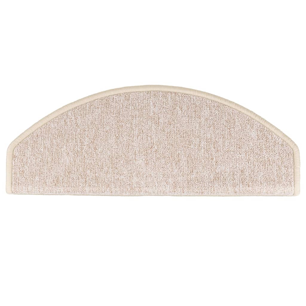 Laiptų kilimėliai, 10 vnt., 65x24x4 cm, pilkai rudi, pusapvaliai, dideli