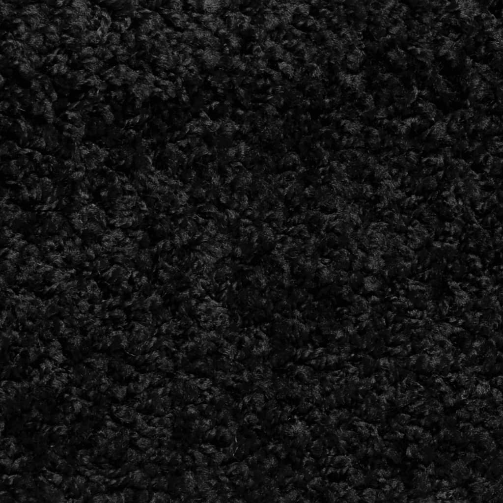 Laiptų kilimėliai, 10 vnt., juodi, 56x17x3 cm, pusapvaliai