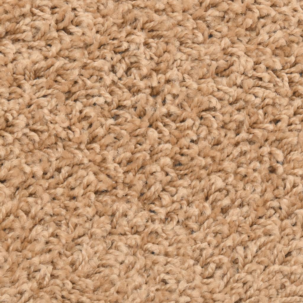Laiptų kilimėliai, 10 vnt., 56x17x3 cm, smėlio spalvos, pusapvaliai