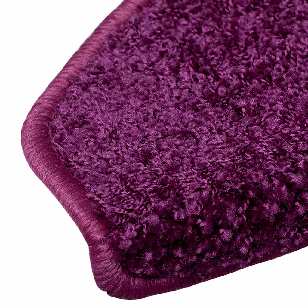 Laiptų kilimėliai, 10 vnt., 65x21x4 cm, violetiniai, pusapvaliai, dideli