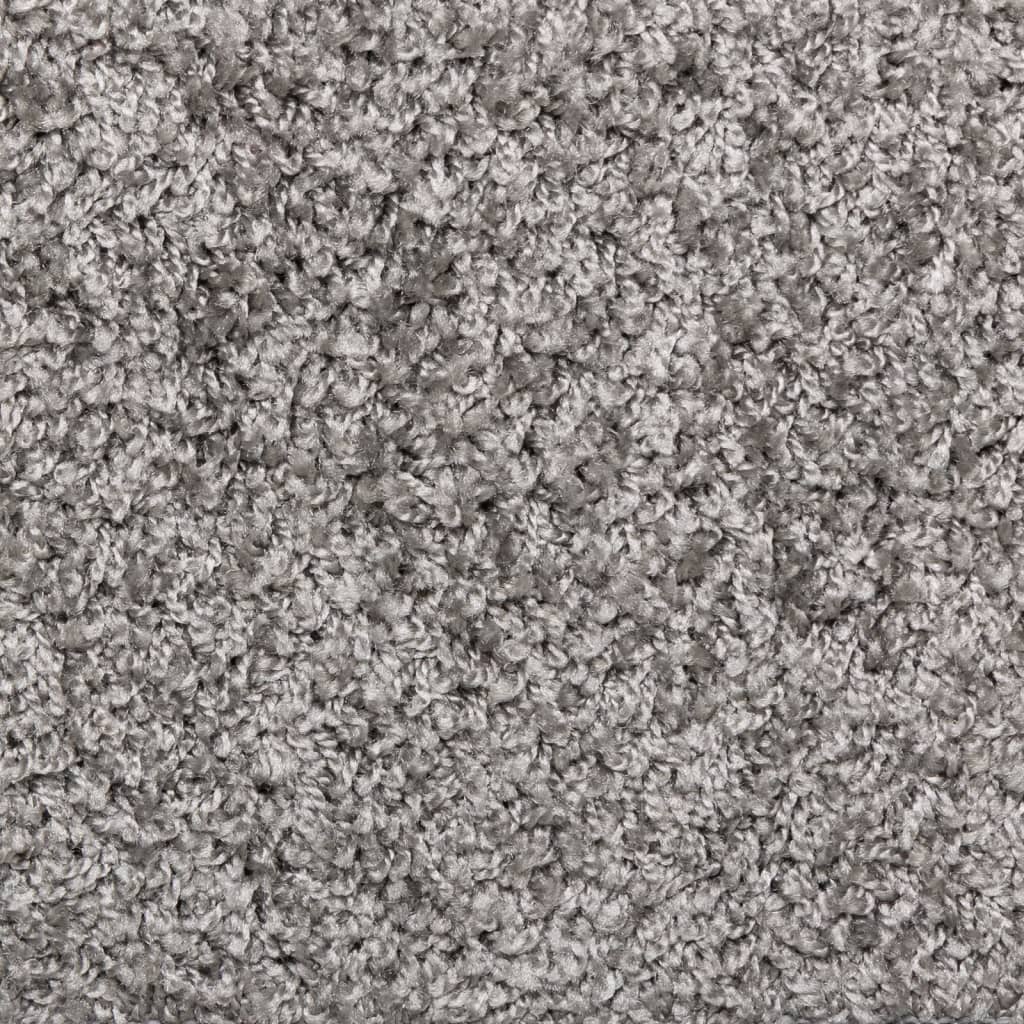 Kāpņu paklājiņi, 10 gab., pelēki, 65x21x4 cm, taisnstūra malas