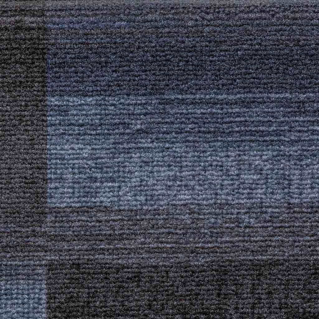 Lipnūs laiptų kilimėliai, 10vnt., juodi ir pilki, 65x21x4cm