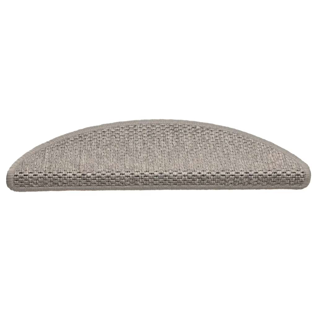 Adhesive stair mats, 15 pcs, silver, 56x17x3cm