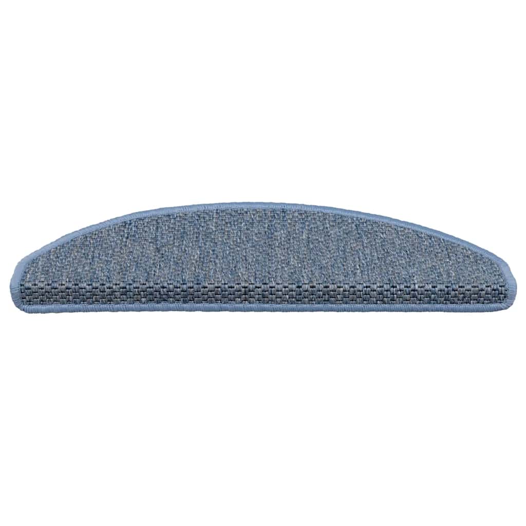 Self-adhesive stair mats, 15 pcs, blue, 65x21x4cm