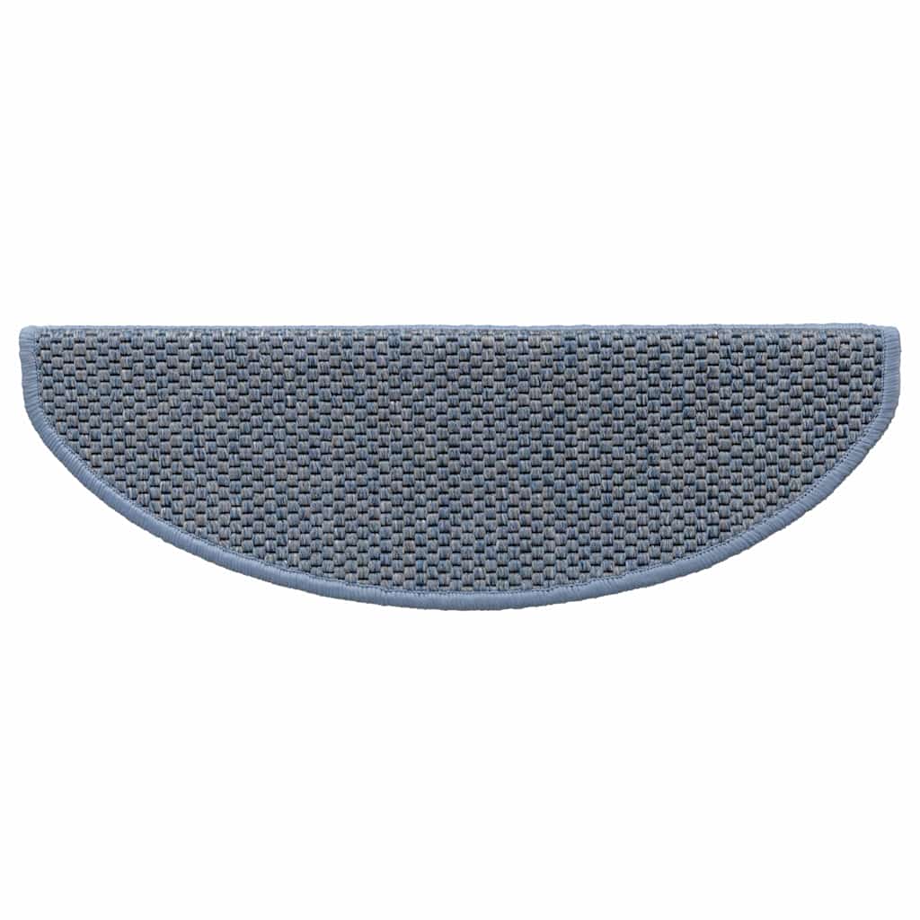 Self-adhesive stair mats, 15 pcs, blue, 65x21x4cm