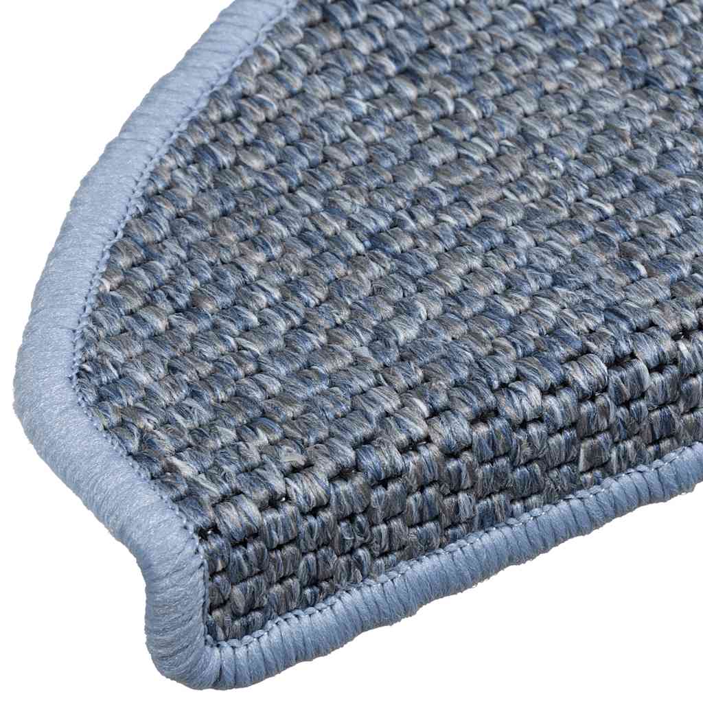 Self-adhesive stair mats, 15 pcs, blue, 65x21x4cm