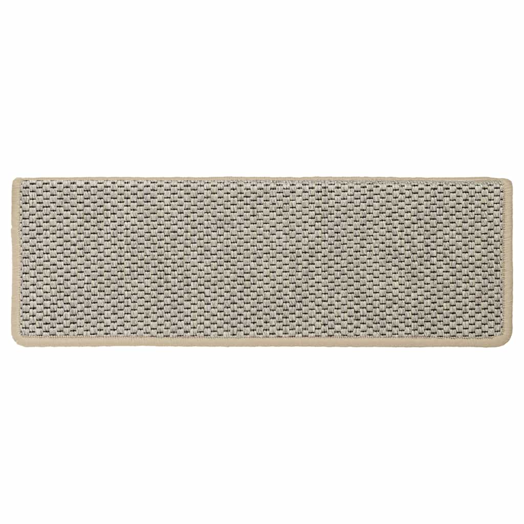 Pašlīdoši kāpņu paklājiņi, 15 gab., zaļā krāsā, 65x21x4cm