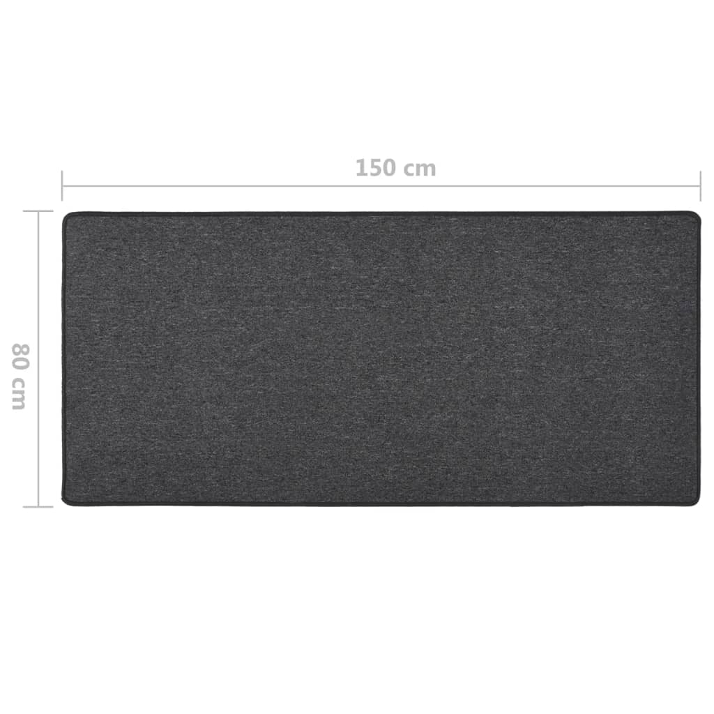 Carpet runner, anthracite, 80x150cm