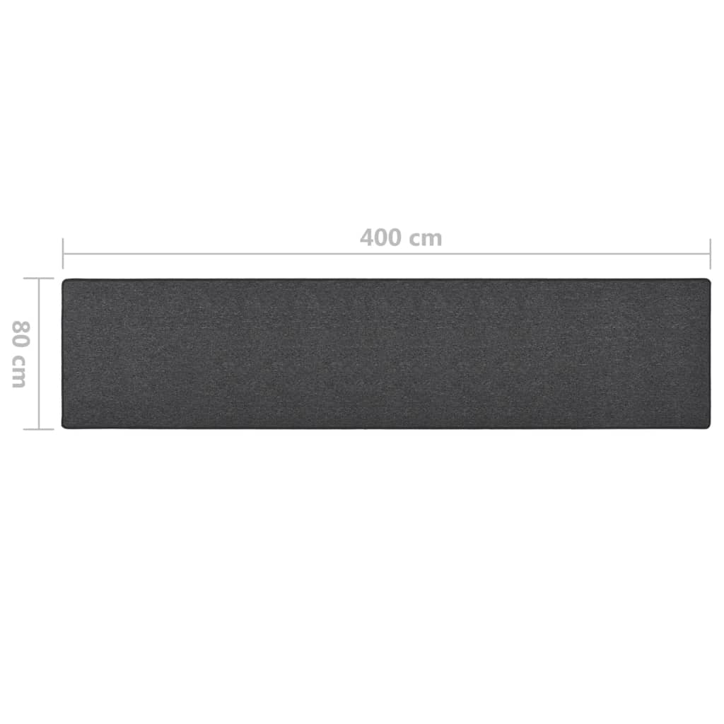 Celiņš-paklājs, antracīta krāsā, 80x400cm