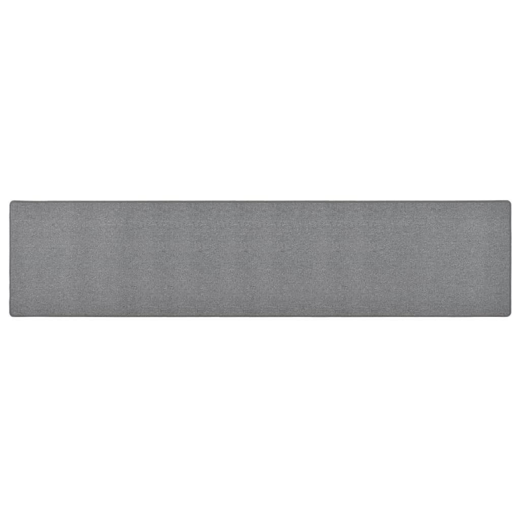 Runner rug, dark gray, 50x250cm