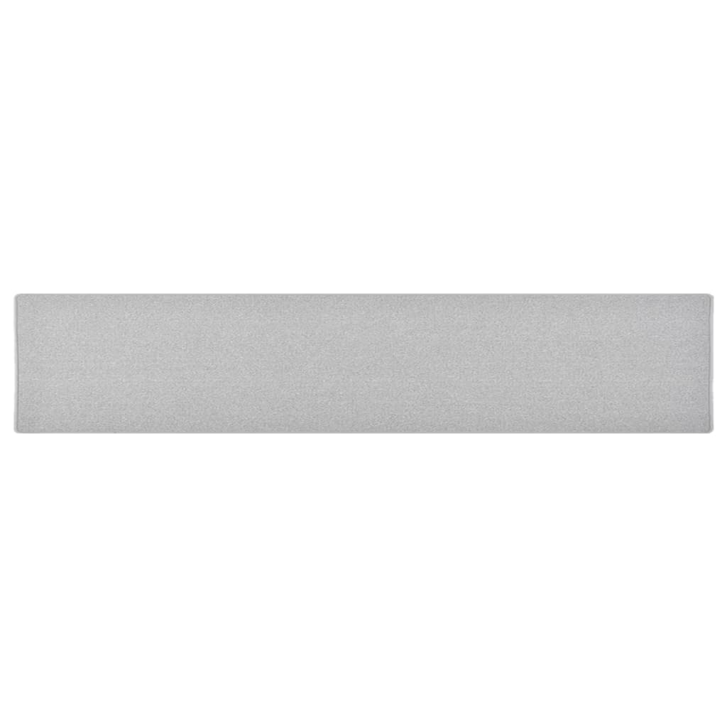 Runner rug, light gray, 80x400cm