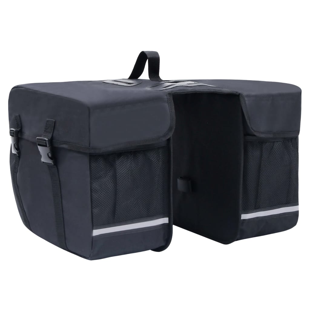 Dubultā soma velosipēda bagāžniekam, melna, 35l