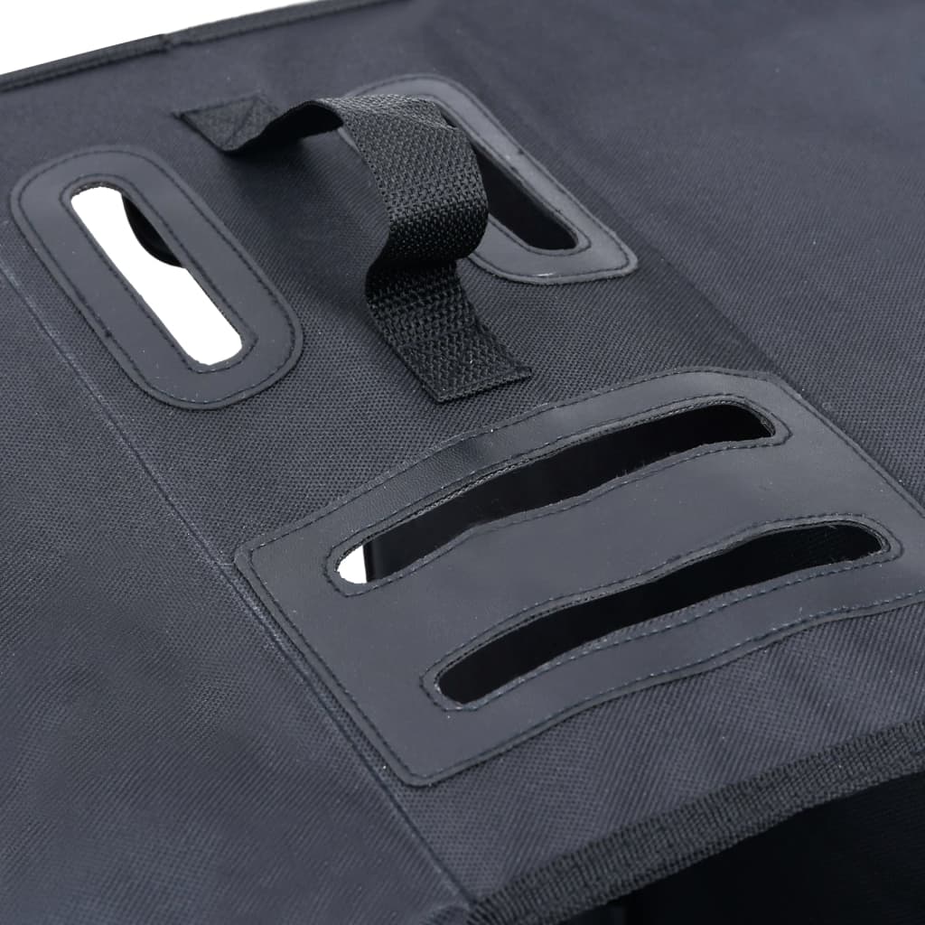 Dubultā soma velosipēda bagāžniekam, melna, 35l