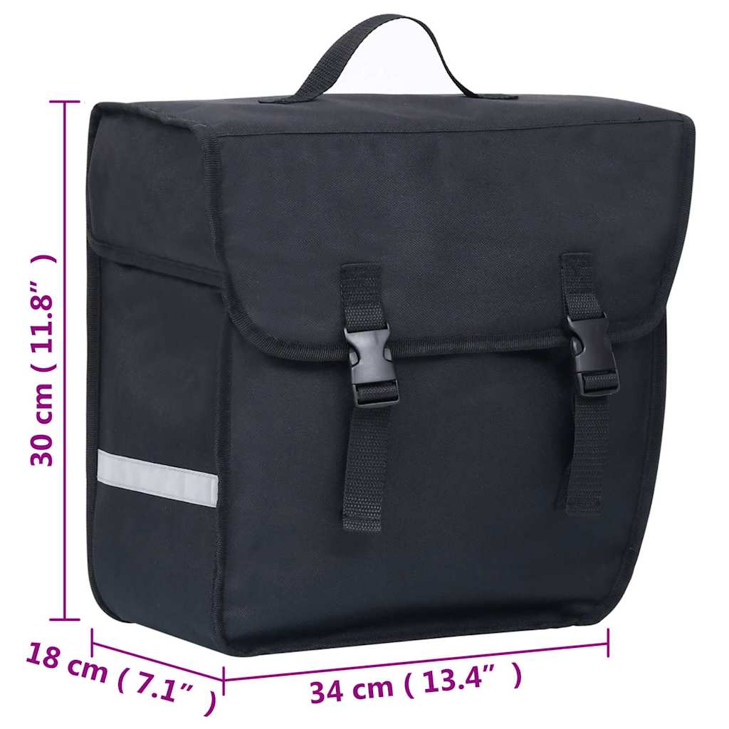 Viens soma velosipēda bagāžniekam, melna, 21l