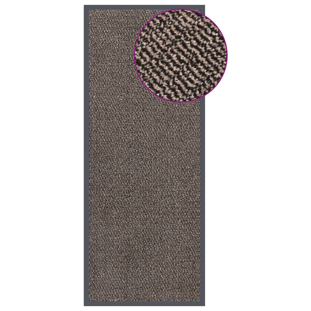 Doormat, dark brown, 60x150cm, tufted
