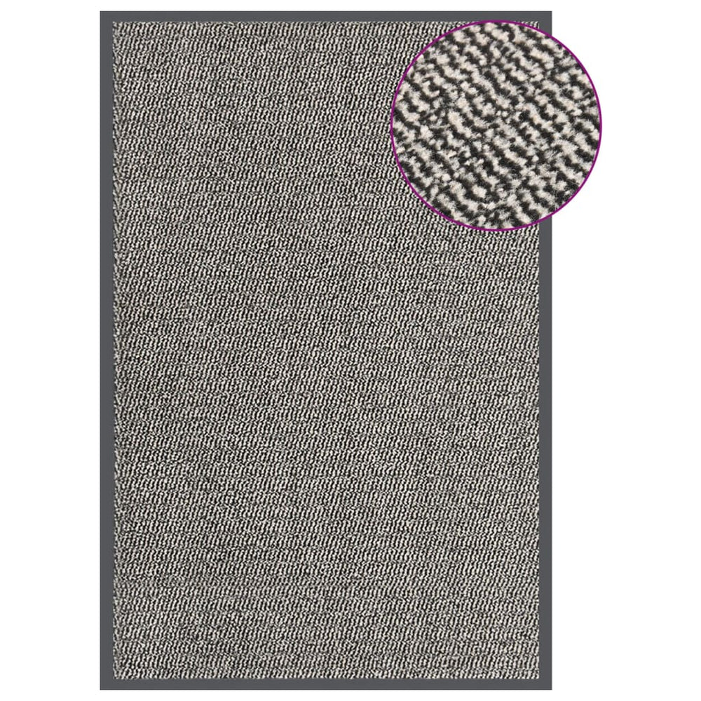 Durvju paklājs, gaiši brūns, 80x120cm, kušķains