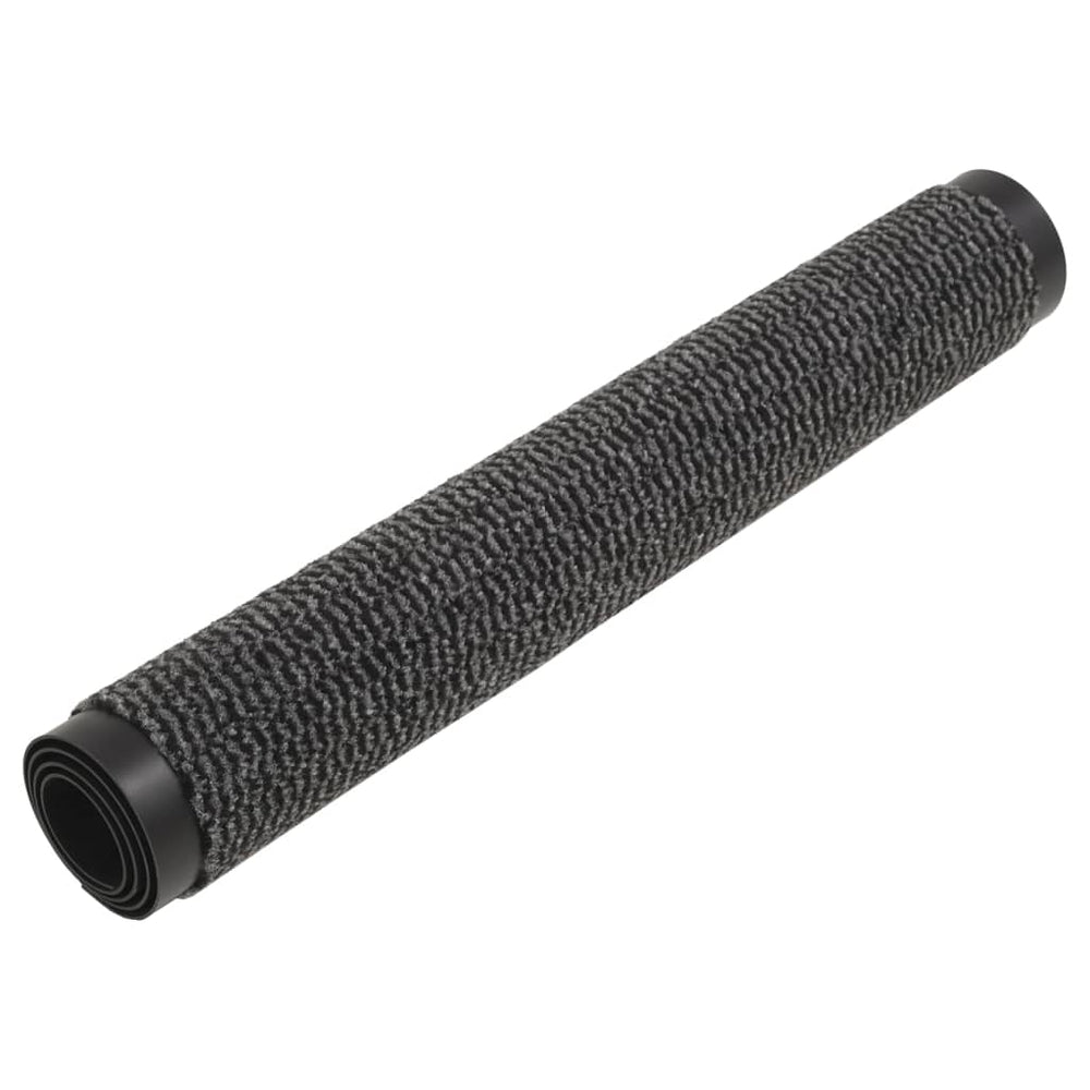 Durvju paklājiņš, antracīta krāsā, 60x150cm, ar šķiedru virsmu