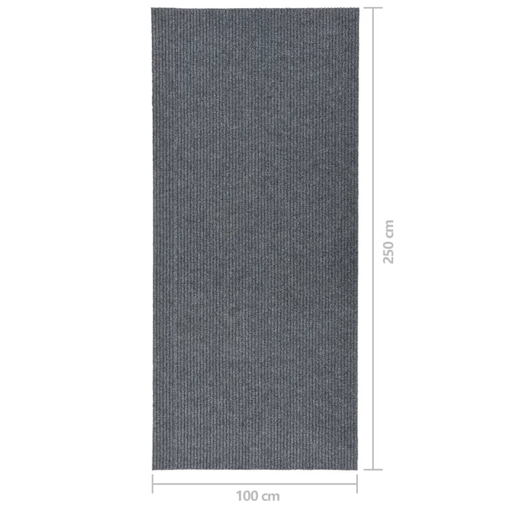 Dubļus absorbējošs paklājs-celiņš, pelēks, 100x250cm