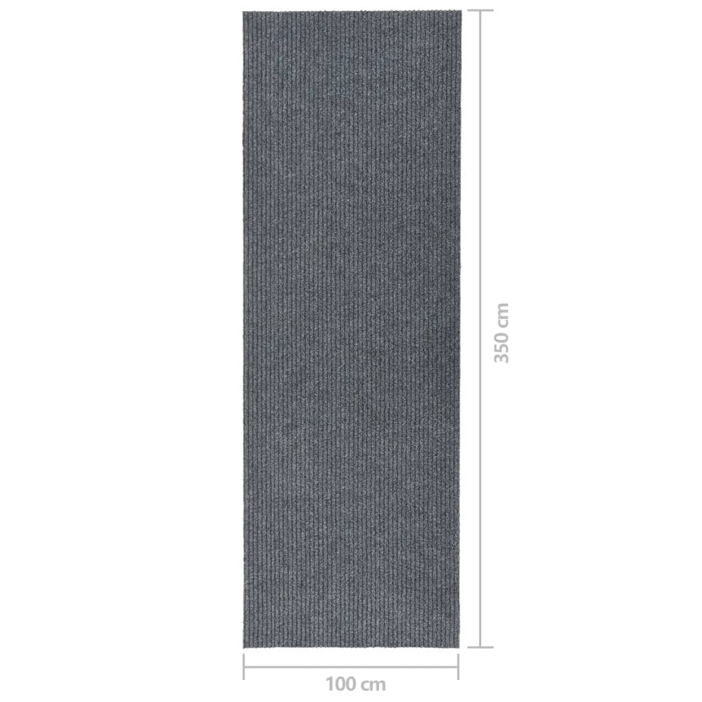 Dubļus absorbējošs paklājs-celiņš, pelēks, 100x350cm