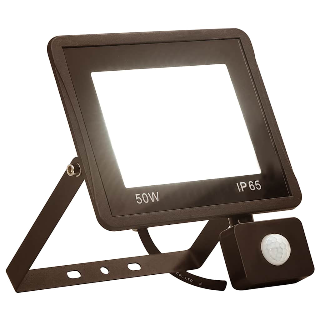 LED prožektors ar sensoru, silti balta gaisma, 50W