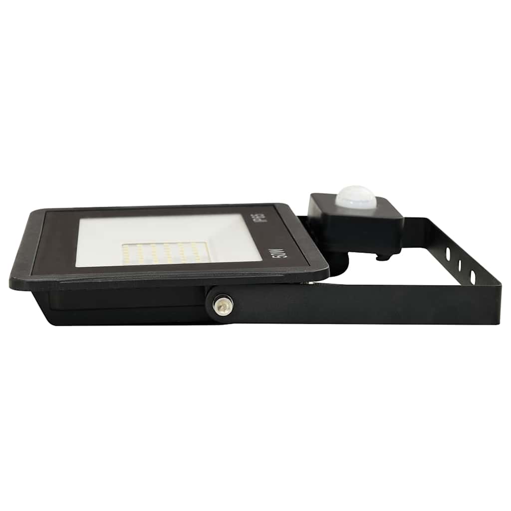 LED prožektorius su jutikliu, šaltos baltos spalvos, 50W