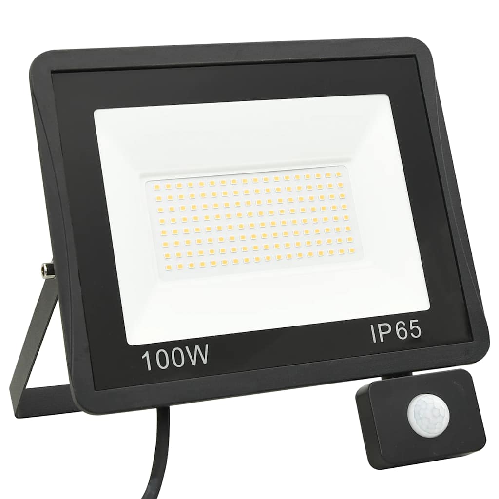 LED prožektors ar sensoru, auksti balts, 100W