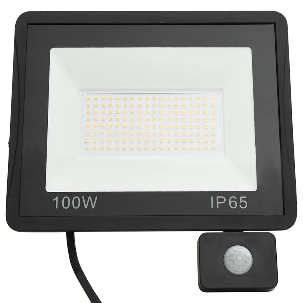 LED prožektors ar sensoru, auksti balts, 100W