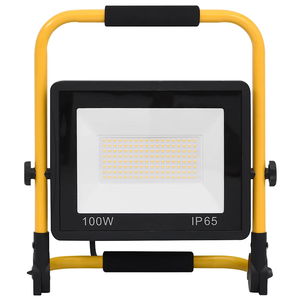 LED prožektors ar rokturi, silti balts, 100W