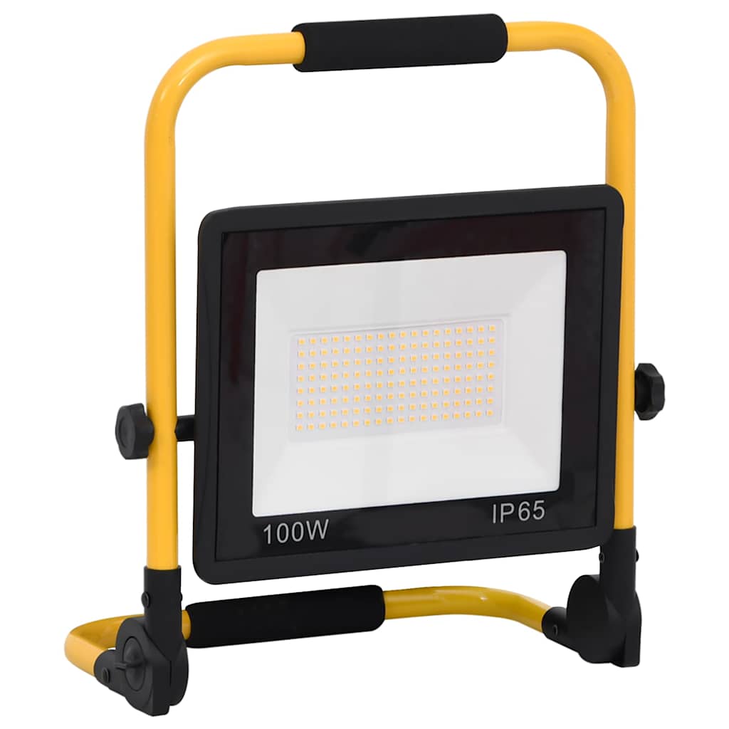 LED prožektors ar rokturi, silti balts, 100W