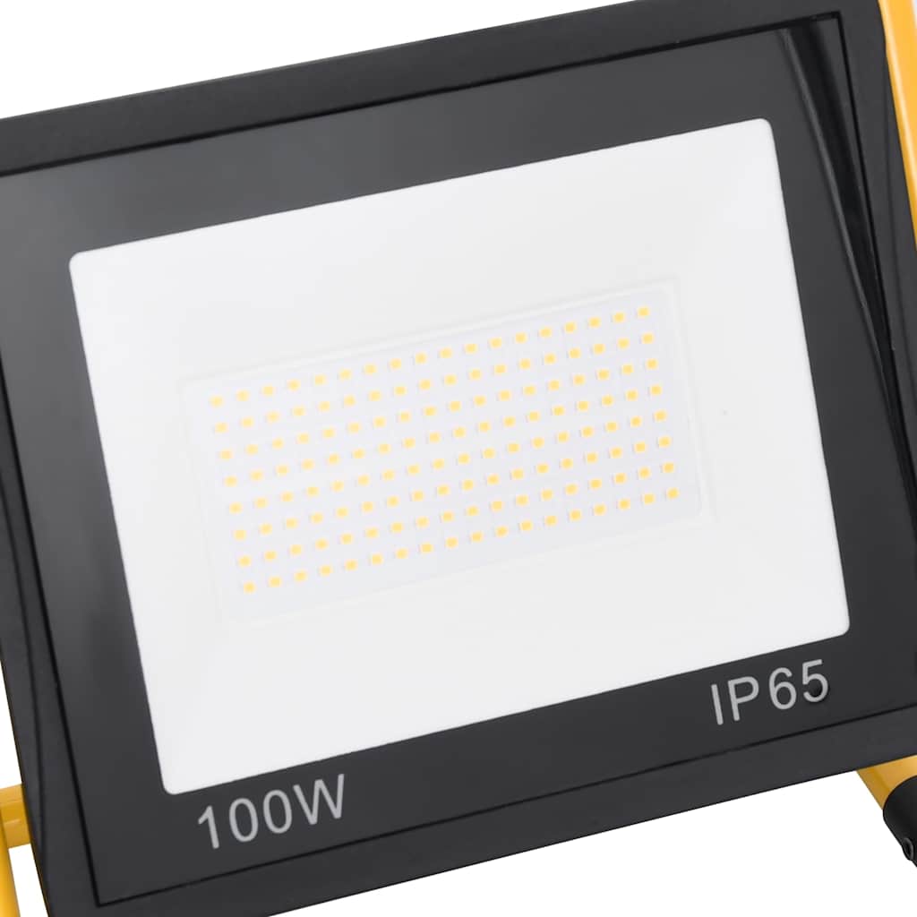 LED prožektors ar rokturi, silti balts, 100W
