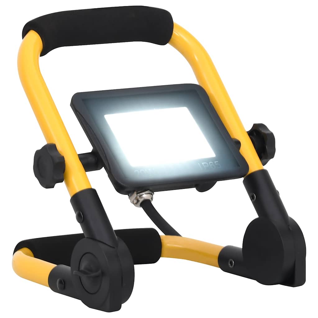 LED prožektors ar rokturi, auksti balta gaisma, 20W