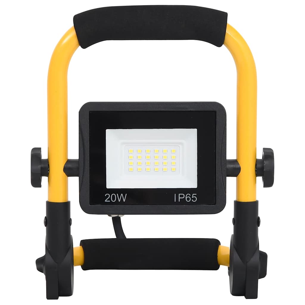 LED prožektors ar rokturi, auksti balta gaisma, 20W