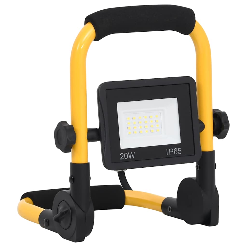 LED prožektors ar rokturi, auksti balta gaisma, 20W