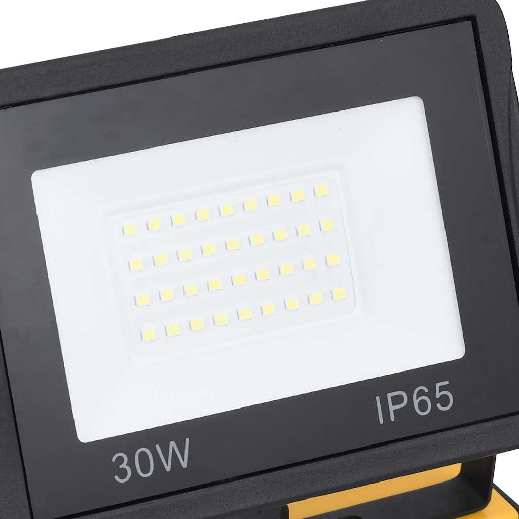 LED prožektors ar rokturi, silti balts, 2x30W
