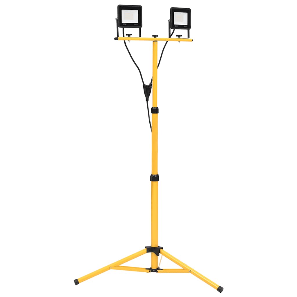 LED prožektorius su trikoju, šaltos baltos spalvos, 2x30W