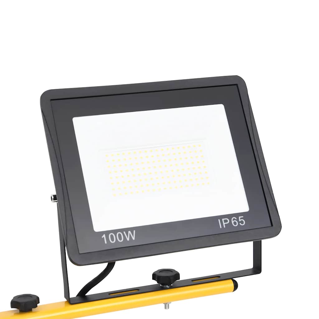 LED prožektors ar statīvu, auksti balts, 2x100W