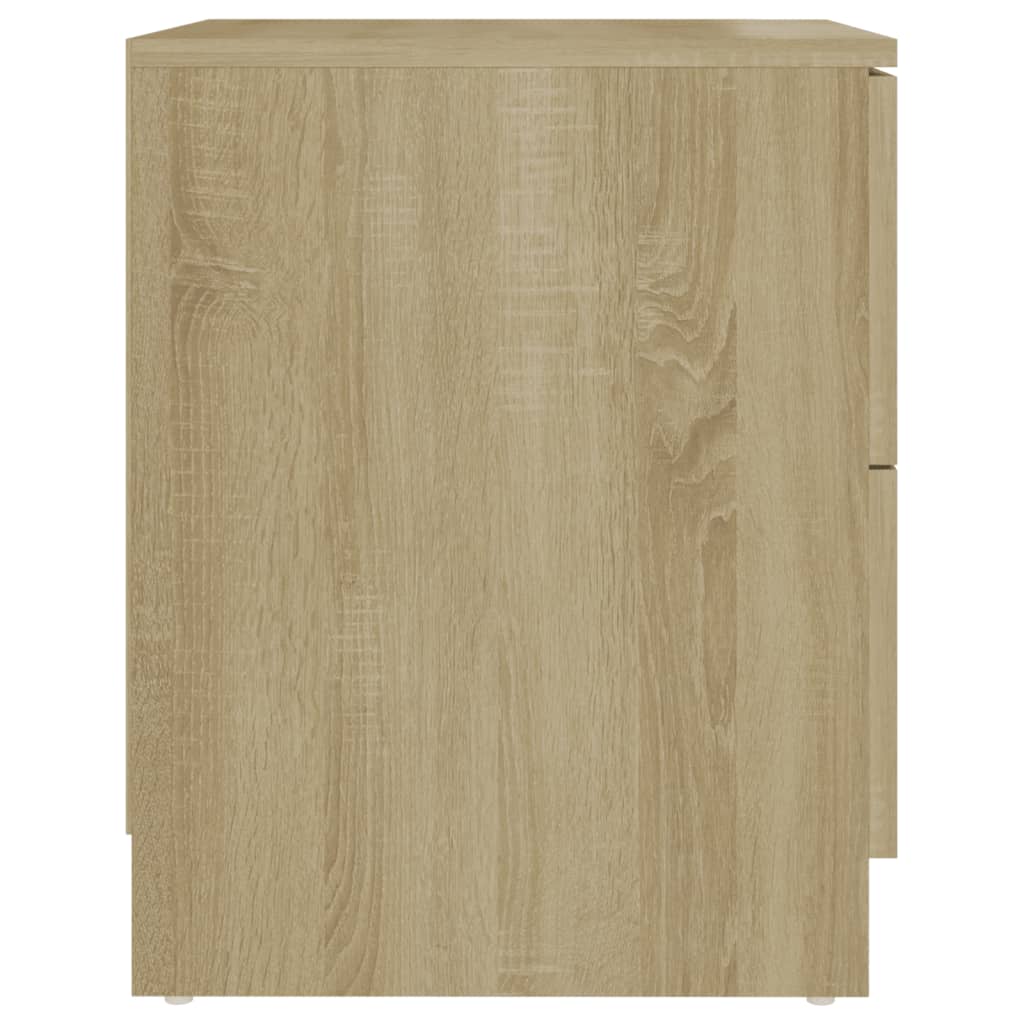 Bedside tables, 2 pcs., oak, 40x40x50cm, treated wood
