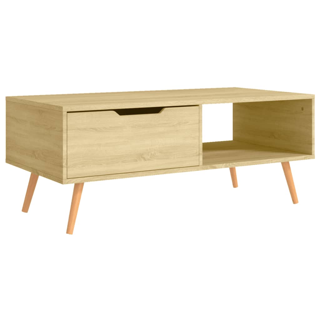Coffee table, Sonoma oak, 100x49.5x43cm, engineered wood