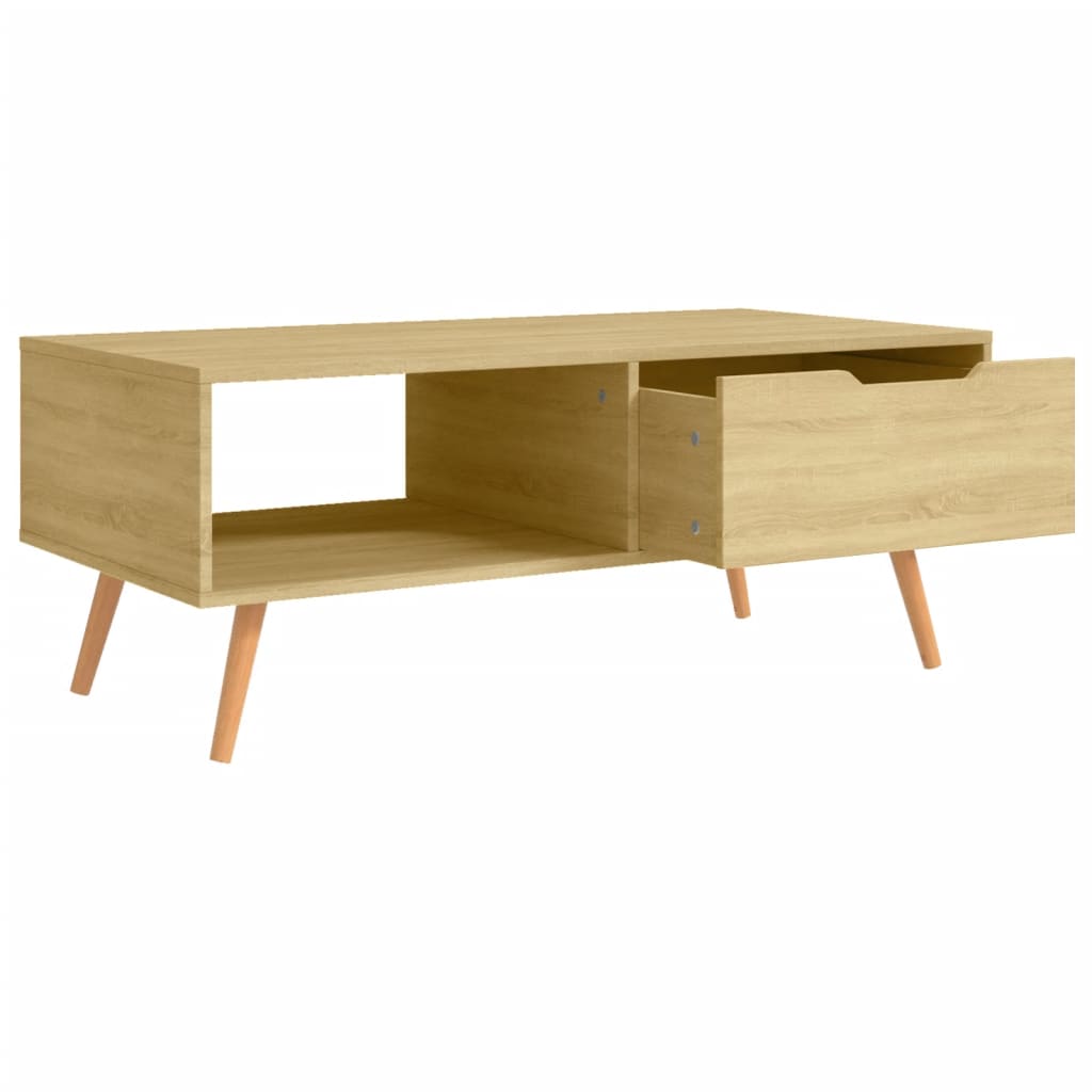 Coffee table, Sonoma oak, 100x49.5x43cm, engineered wood