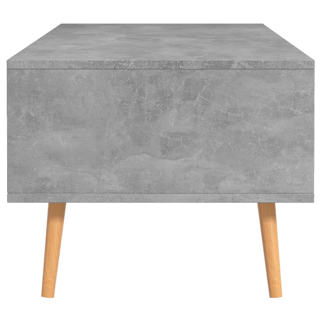 Kavos staliukas, betono pilkas, 100x49,5x43cm, apdirbta mediena