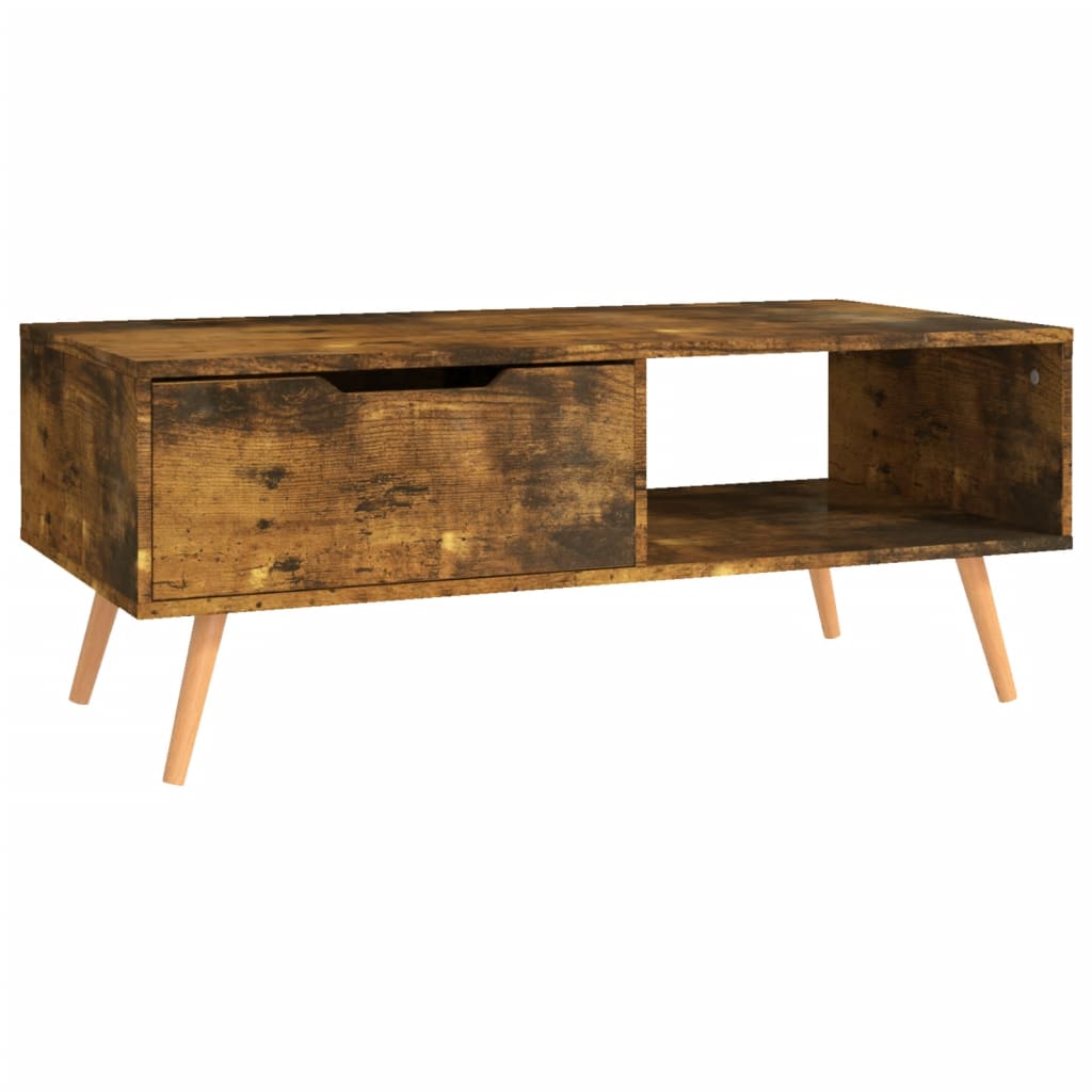 Coffee table, smoked oak, 100x49.5x43cm, wood