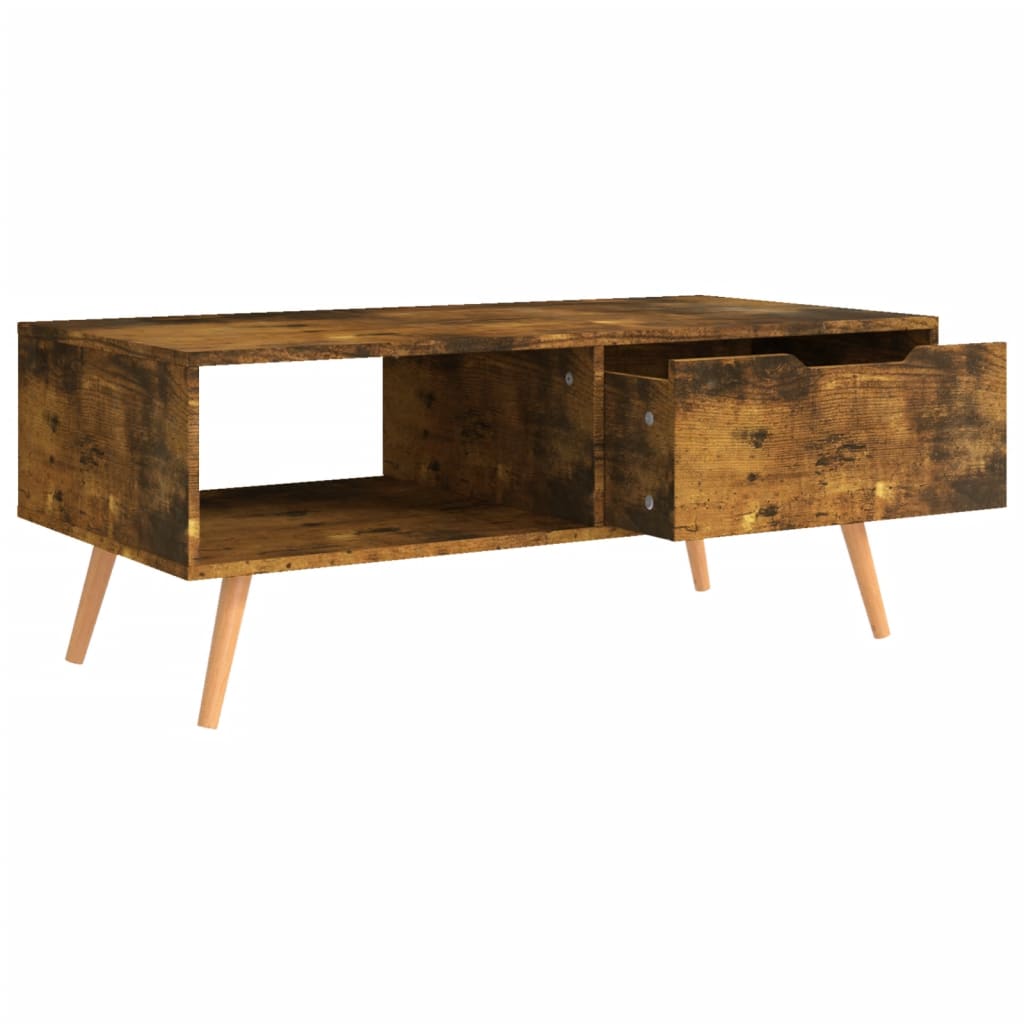 Coffee table, smoked oak, 100x49.5x43cm, wood