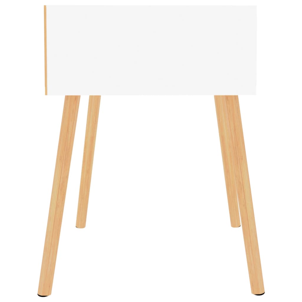 Naktsskapīši, 2 gab., balti, 40x40x56cm, apstrādāta koksne