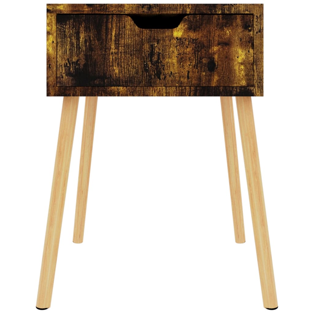 Nightstand, smoky oak, 40x40x56cm, engineered wood