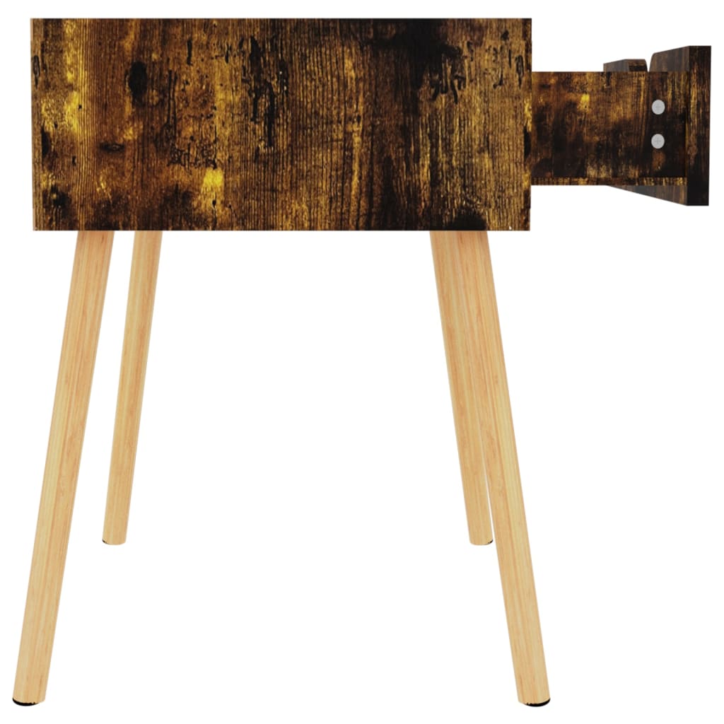 Nightstand, smoky oak, 40x40x56cm, engineered wood