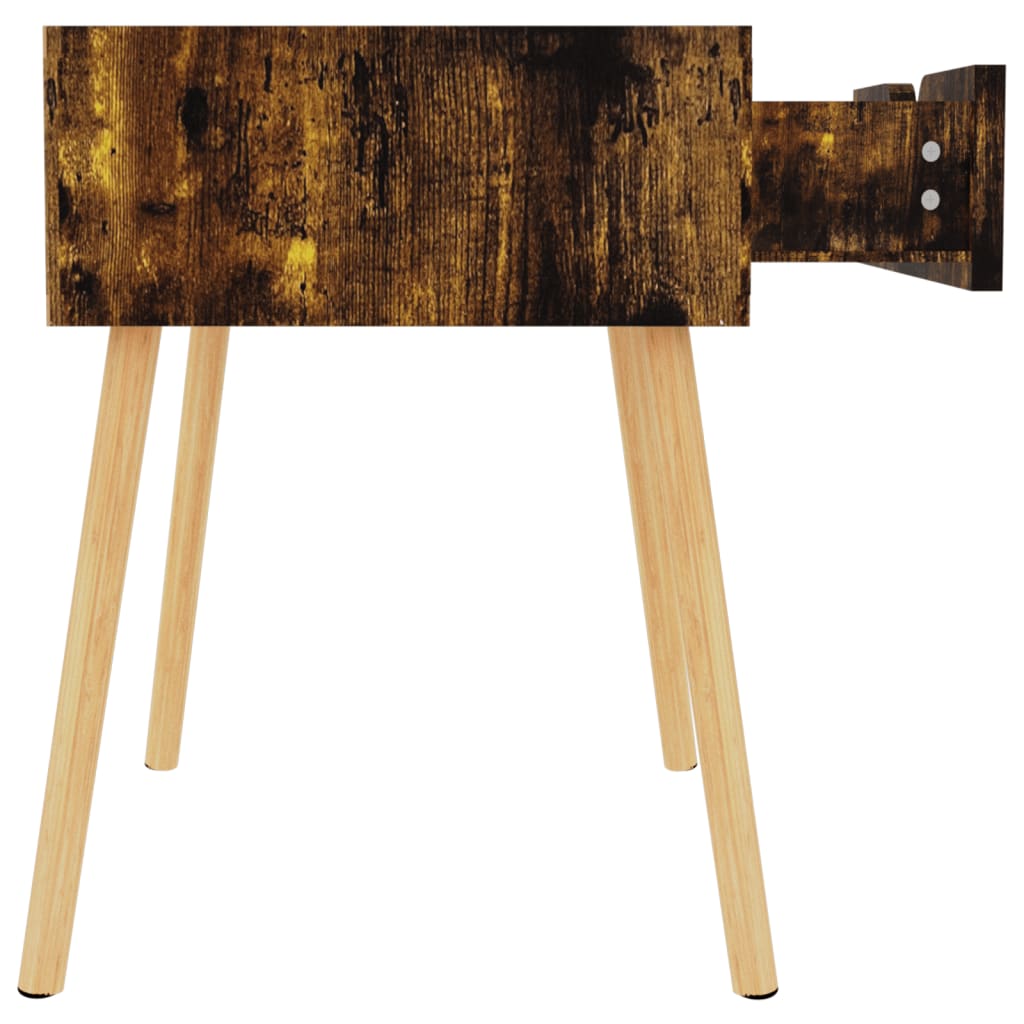 Bedside tables, 2 pcs., smoked oak, 40x40x56cm, wood