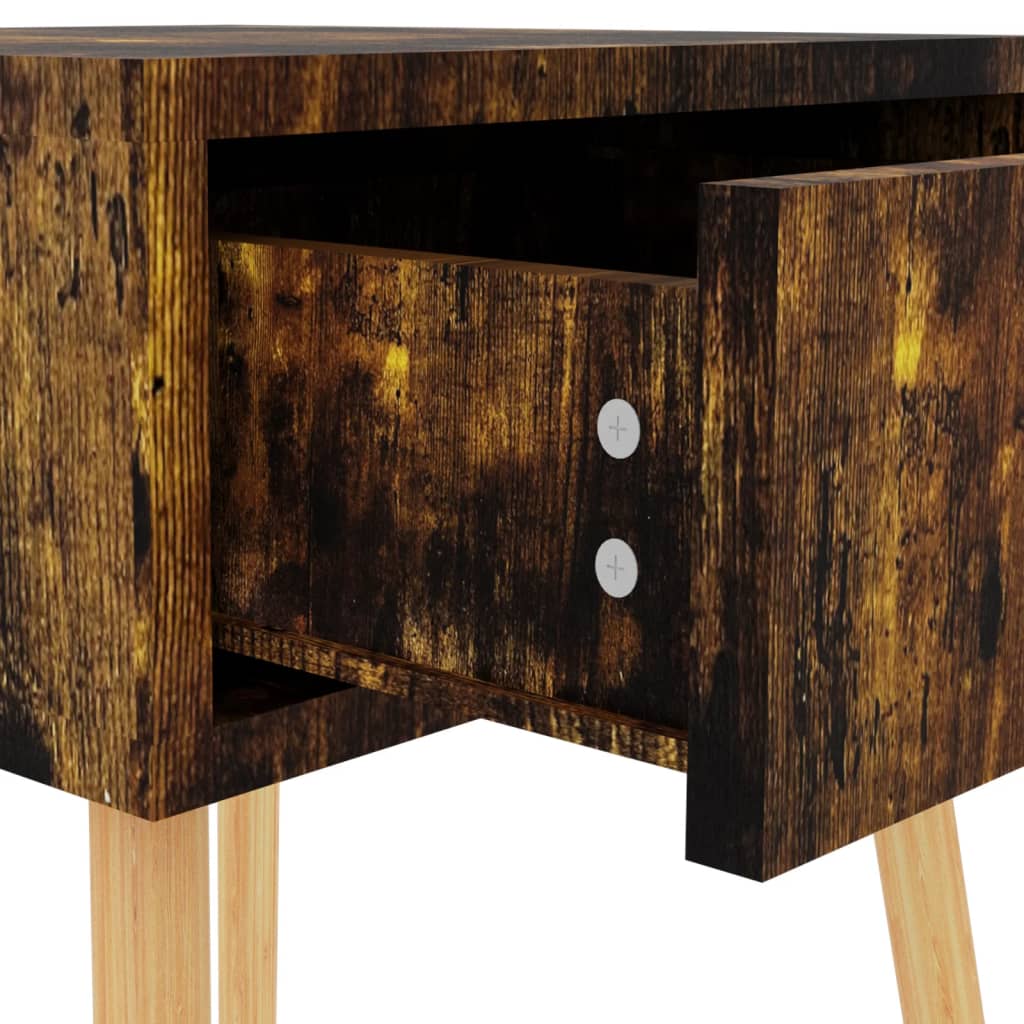 Bedside tables, 2 pcs., smoked oak, 40x40x56cm, wood