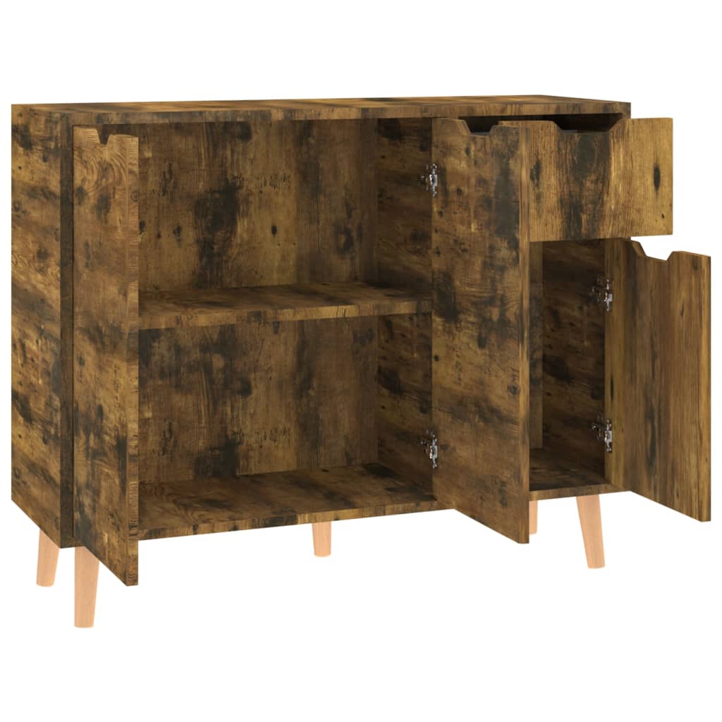 Sānu skapītis, dūmakains ozols, 90x30x72cm, apstrādāta koksne