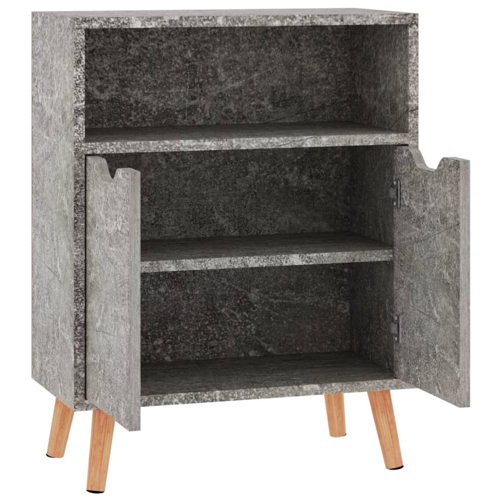 Side cabinet, concrete gray, 60x30x72cm, engineered wood